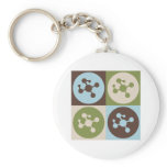 Pop Art Polymer Chemistry Key Chains
