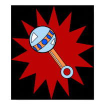 Pop Art Rattle posters