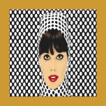 Pop Art Retro Vintage Girl Custom Wall Prints canvas prints