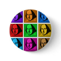 Pop Art Shakespeare Pins