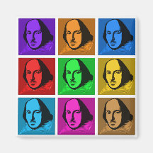 Pop Art Shakespeare Refrigerator Magnets