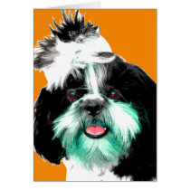 Pop ART Shih Tzu cards