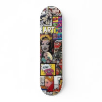 pop art skate board