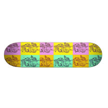 Pop Art Snakes Skate Board