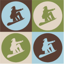 Pop Art Snowboarding photo sculptures