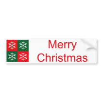 Pop Art Snowflakes bumper stickers