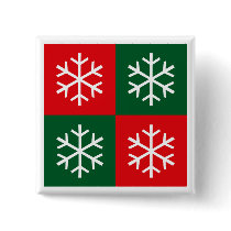 Pop Art Snowflakes Pin