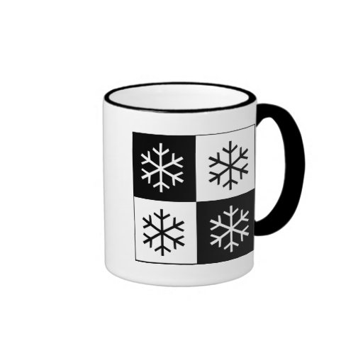 Pop Art Snowflakes Mugs