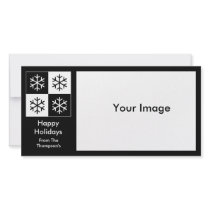 Pop Art Snowflakes photo cards