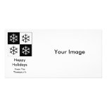 Pop Art Snowflakes Picture Card