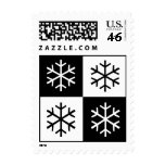 Pop Art Snowflakes Postage Stamps