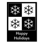 Pop Art Snowflakes Postcards