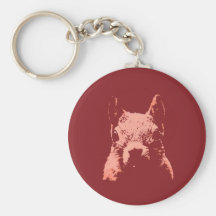 Pop Art Squirrel Keychain