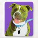 Pop ART Staffordshire Bull Terrier mousepads by reneespade Pop ART Staffordshire Bull Terrier mousepads