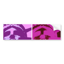 Pop Art Statue of Liberty Bumper Stickers