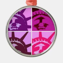 Pop Art Statue of Liberty Ornament