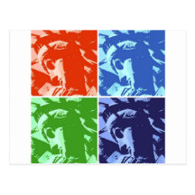 Pop Art Style Statue of Liberty New York Postcard