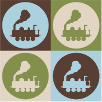 Pop Art Trains photo sculptures by busybrain Pop Art Trains photo sculptures
