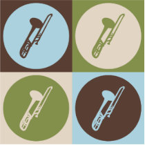 Pop Art Trombone Photo Cutout