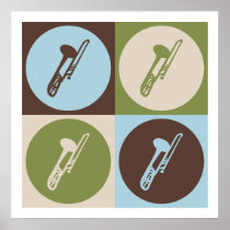 Pop Art Trombone Posters