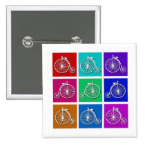 Pop Art Vintage Bicycle Tshirts and Gifts buttons