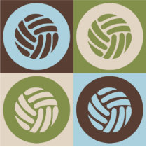 Pop Art Volleyball Acrylic Cut Outs