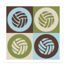 Pop Art Volleyball posters by busybrain Pop Art Volleyball posters