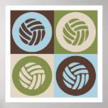 Pop Art Volleyball Poster