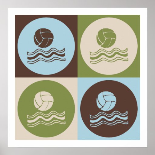 Pop Art Water Polo Poster Zazzle