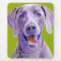 Pop ART Weimaraner mousepads by reneespade Pop ART Weimaraner mousepads