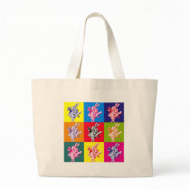 Pop Art White Rabbit bags