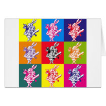 Pop Art White Rabbit cards