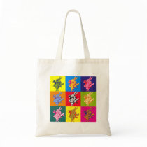 Pop Art White Rabbit Full Colour bags