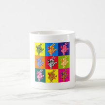 Pop Art White Rabbit Full Colour Mug