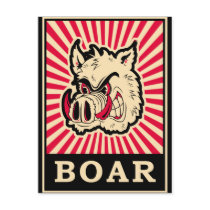 Pop Art Wild Boar Postcards