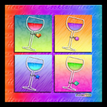 Pop Art Wine Invitation invitations