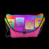 POP ART WINE MESSENGER BAG messenger bags