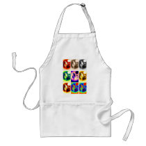 Pop Art Wolf Apron