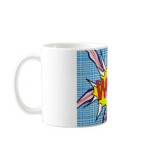 Pop art 'wow' mug