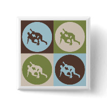 Pop Art Wrestling Pin