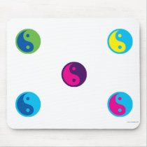 pop art ying yang mousepad by ValeriesGallery pop art ying yang mousepad
