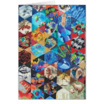 Pop Arts Patchwork Pattern Greeting Cards