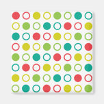 Pop Bot Dot White Magnet
