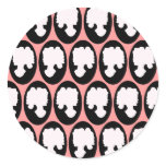 Pop Cameos Round Stickers