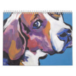 Pop Dog Portrait Art Calendar