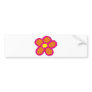 Pop Flower Bumper Stickers