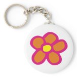 Pop Flower Keychains