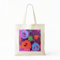 Pop Flowers lavender Bag