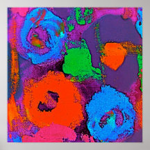 Pop Flowers Lavender Poster 2