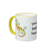 pop gecko swirly mugs